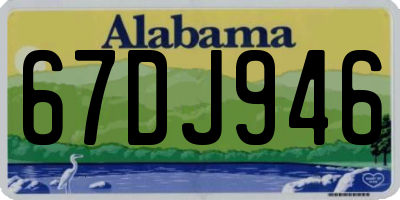 AL license plate 67DJ946