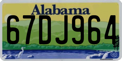 AL license plate 67DJ964