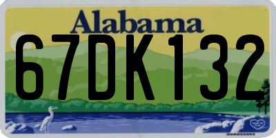 AL license plate 67DK132