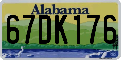 AL license plate 67DK176