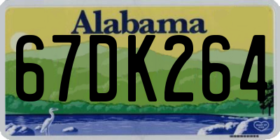 AL license plate 67DK264