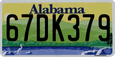 AL license plate 67DK379