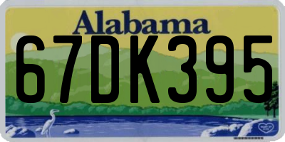 AL license plate 67DK395