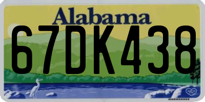 AL license plate 67DK438