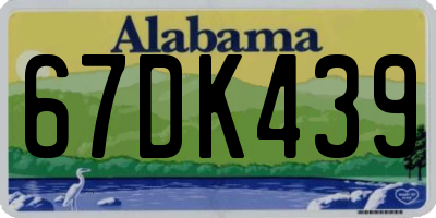 AL license plate 67DK439