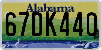 AL license plate 67DK440