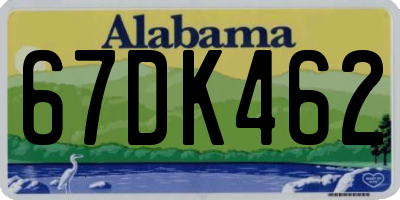 AL license plate 67DK462