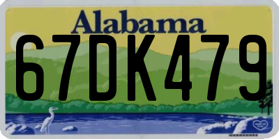 AL license plate 67DK479