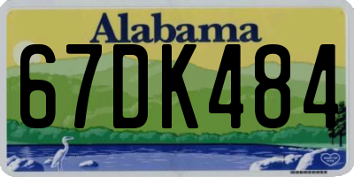 AL license plate 67DK484