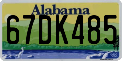 AL license plate 67DK485