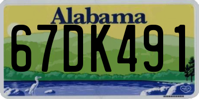 AL license plate 67DK491