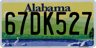 AL license plate 67DK527