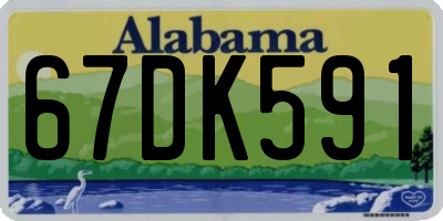AL license plate 67DK591