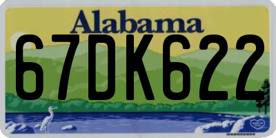 AL license plate 67DK622