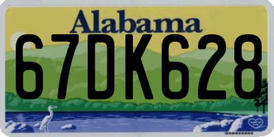 AL license plate 67DK628