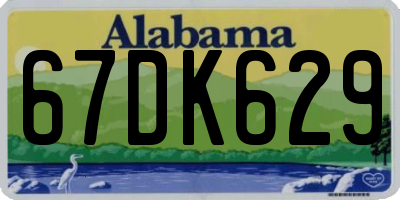 AL license plate 67DK629