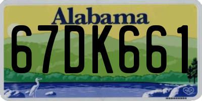 AL license plate 67DK661