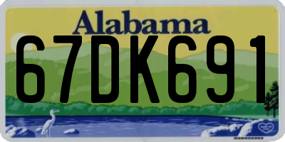 AL license plate 67DK691