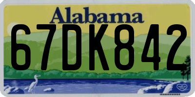 AL license plate 67DK842