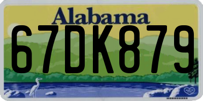 AL license plate 67DK879