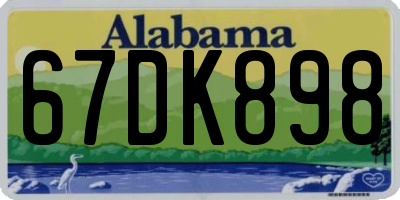 AL license plate 67DK898