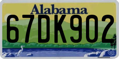 AL license plate 67DK902