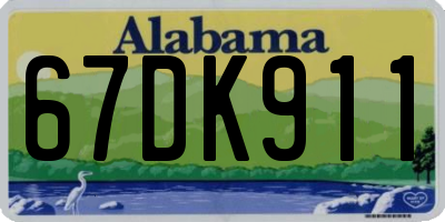 AL license plate 67DK911