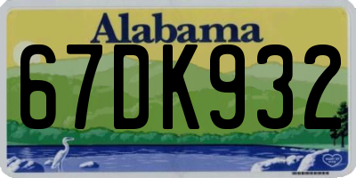 AL license plate 67DK932