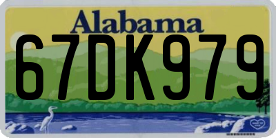 AL license plate 67DK979