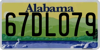 AL license plate 67DL079