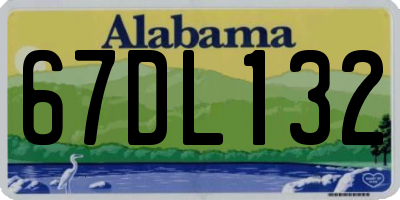 AL license plate 67DL132