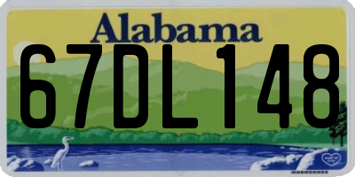 AL license plate 67DL148