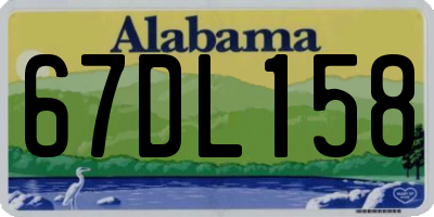 AL license plate 67DL158