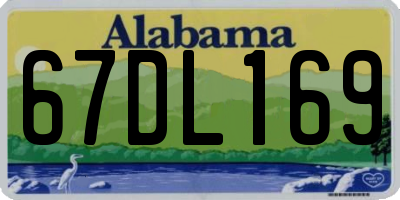 AL license plate 67DL169