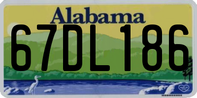 AL license plate 67DL186