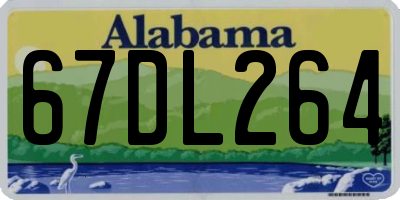 AL license plate 67DL264