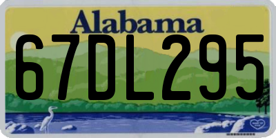 AL license plate 67DL295