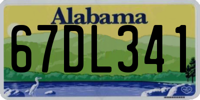 AL license plate 67DL341
