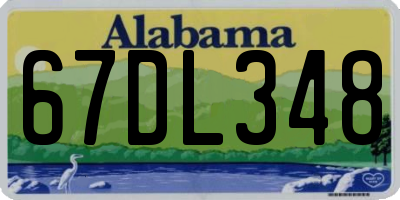 AL license plate 67DL348