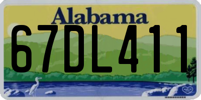 AL license plate 67DL411