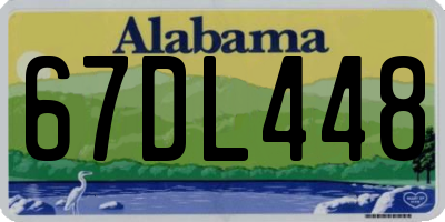 AL license plate 67DL448