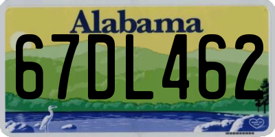 AL license plate 67DL462