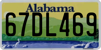 AL license plate 67DL469