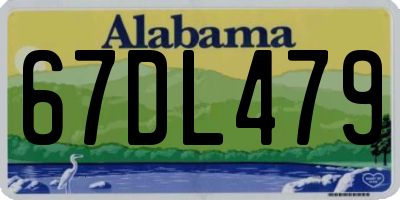 AL license plate 67DL479