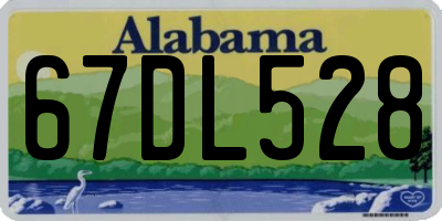 AL license plate 67DL528