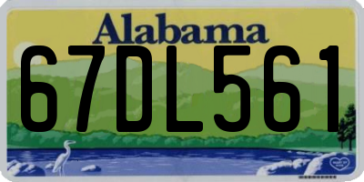 AL license plate 67DL561