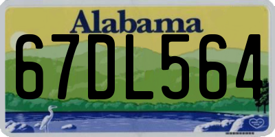 AL license plate 67DL564