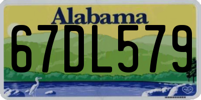 AL license plate 67DL579