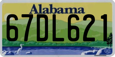 AL license plate 67DL621