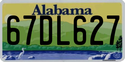 AL license plate 67DL627